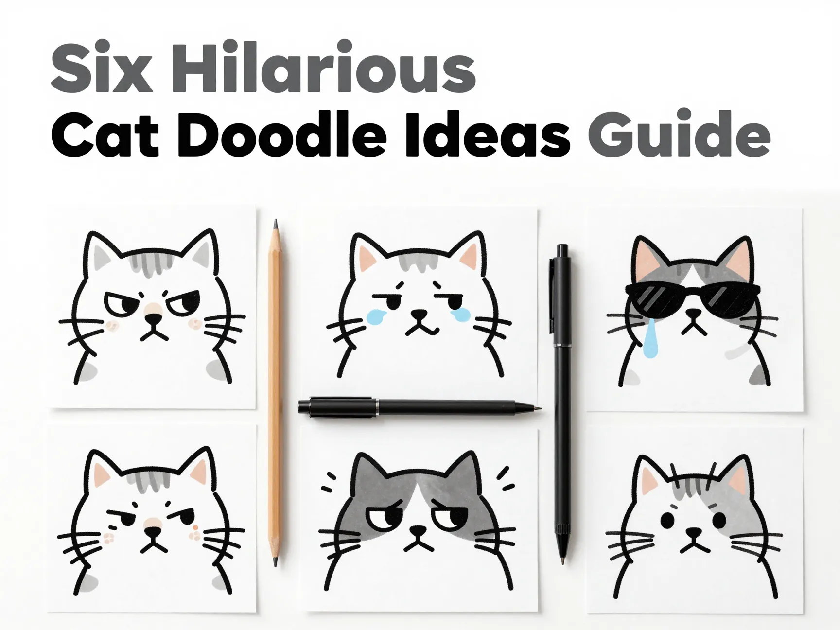 Six hilarious cat doodle ideas guide