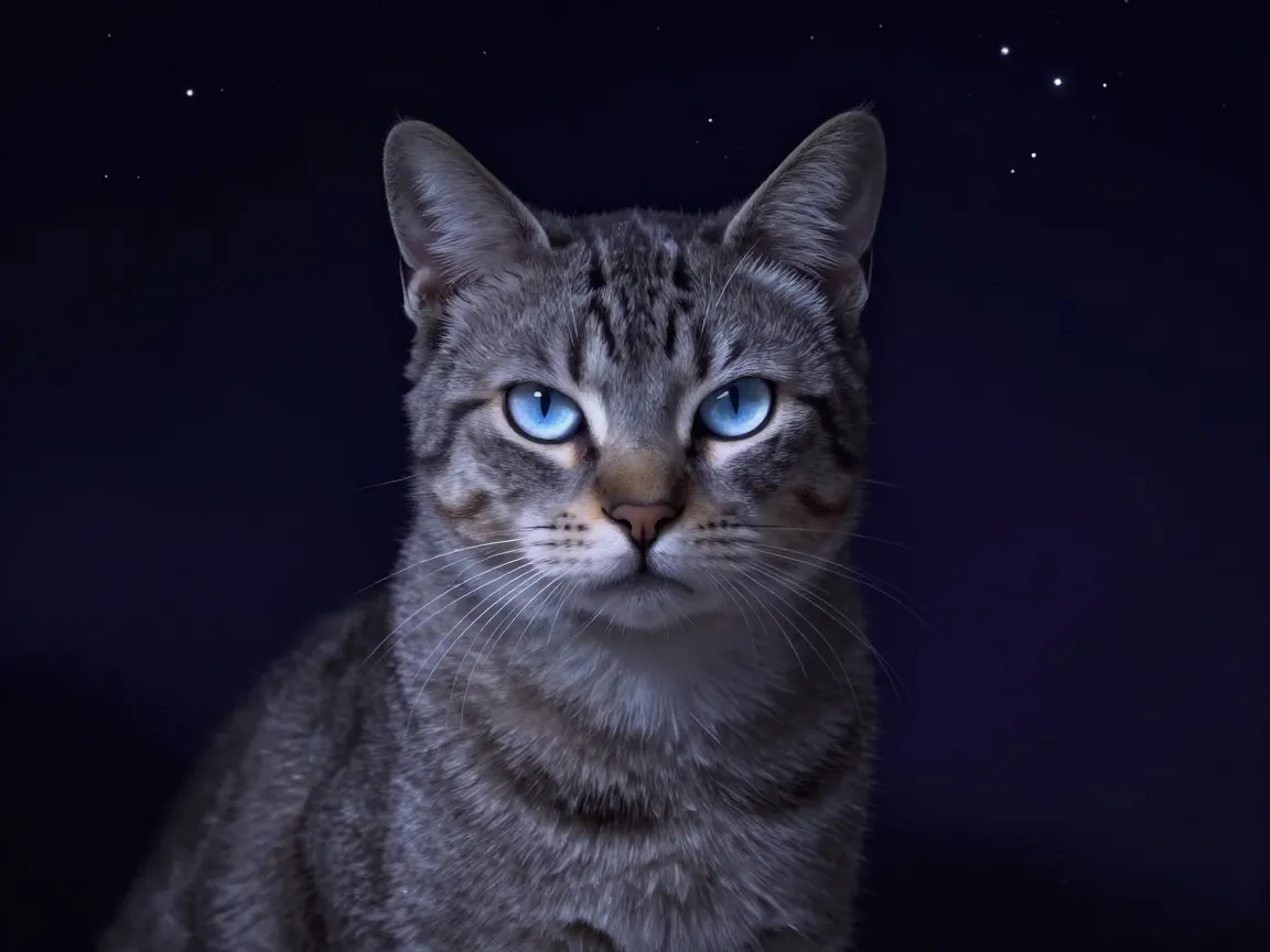 Starry prophecy background portrait