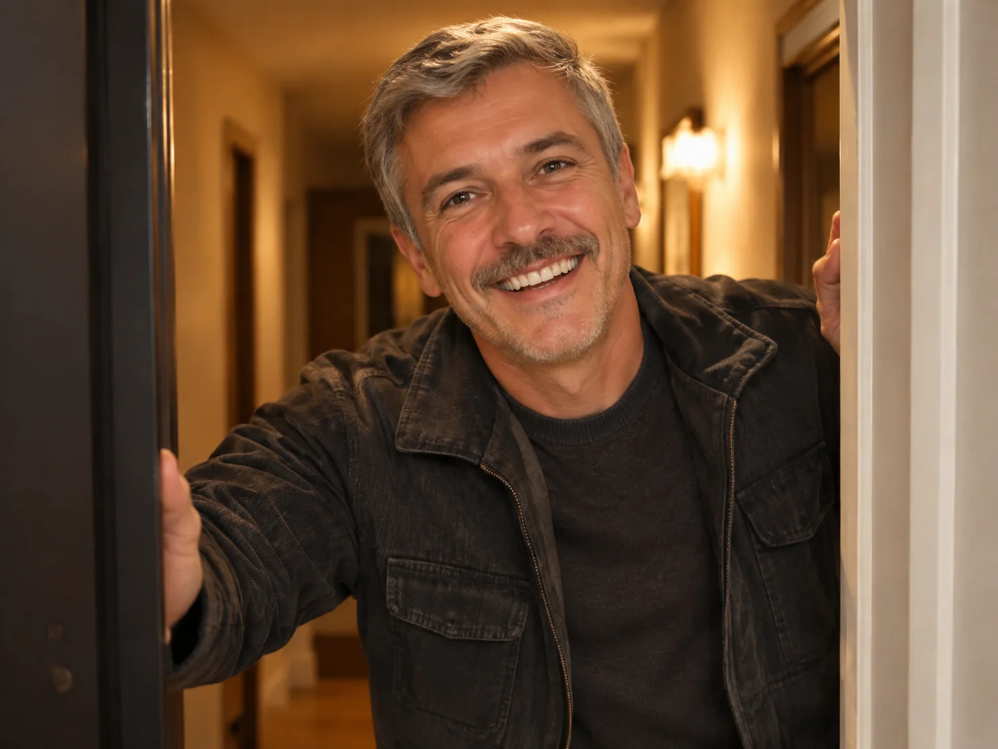 He greets you like you just won the lottery