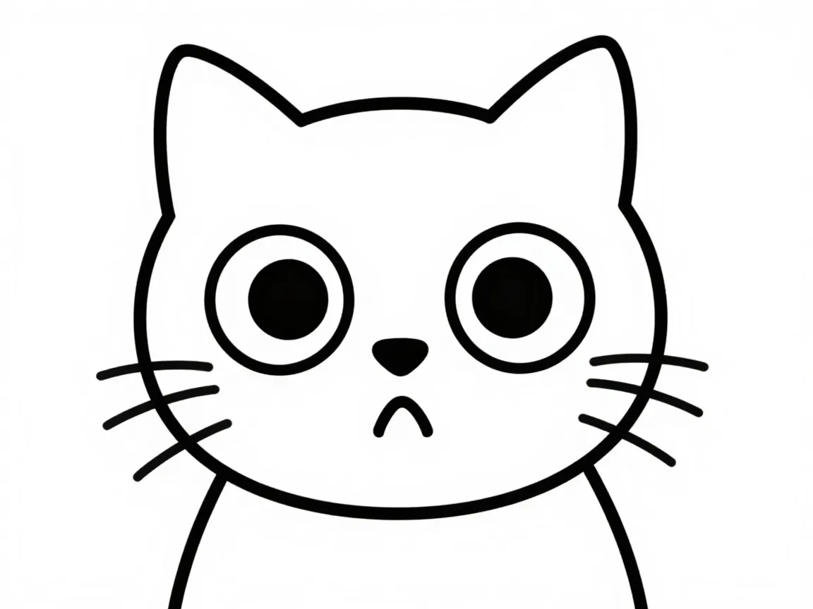 Wide eyed wonder cat