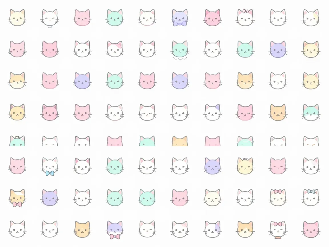 Icons8 and iconscouts pastel cat icon libraries