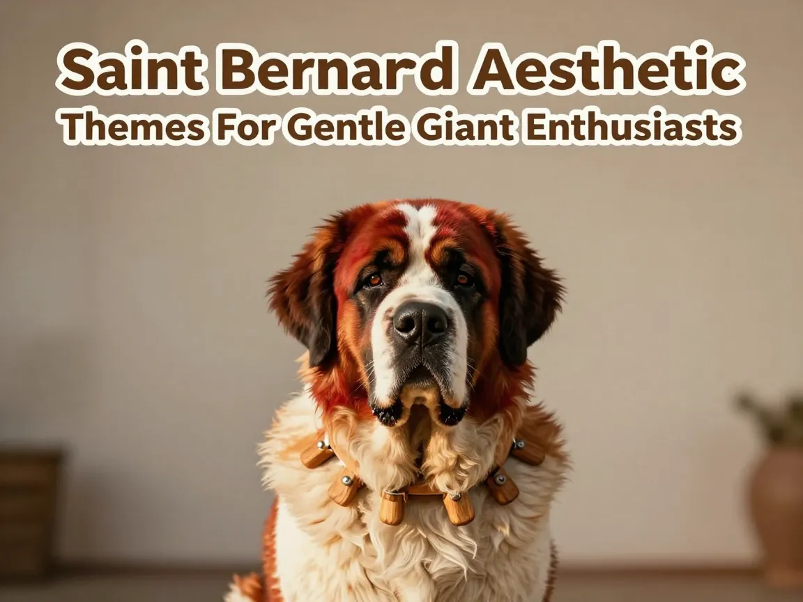 Saint bernard aesthetic themes for gentle giant enthusiasts