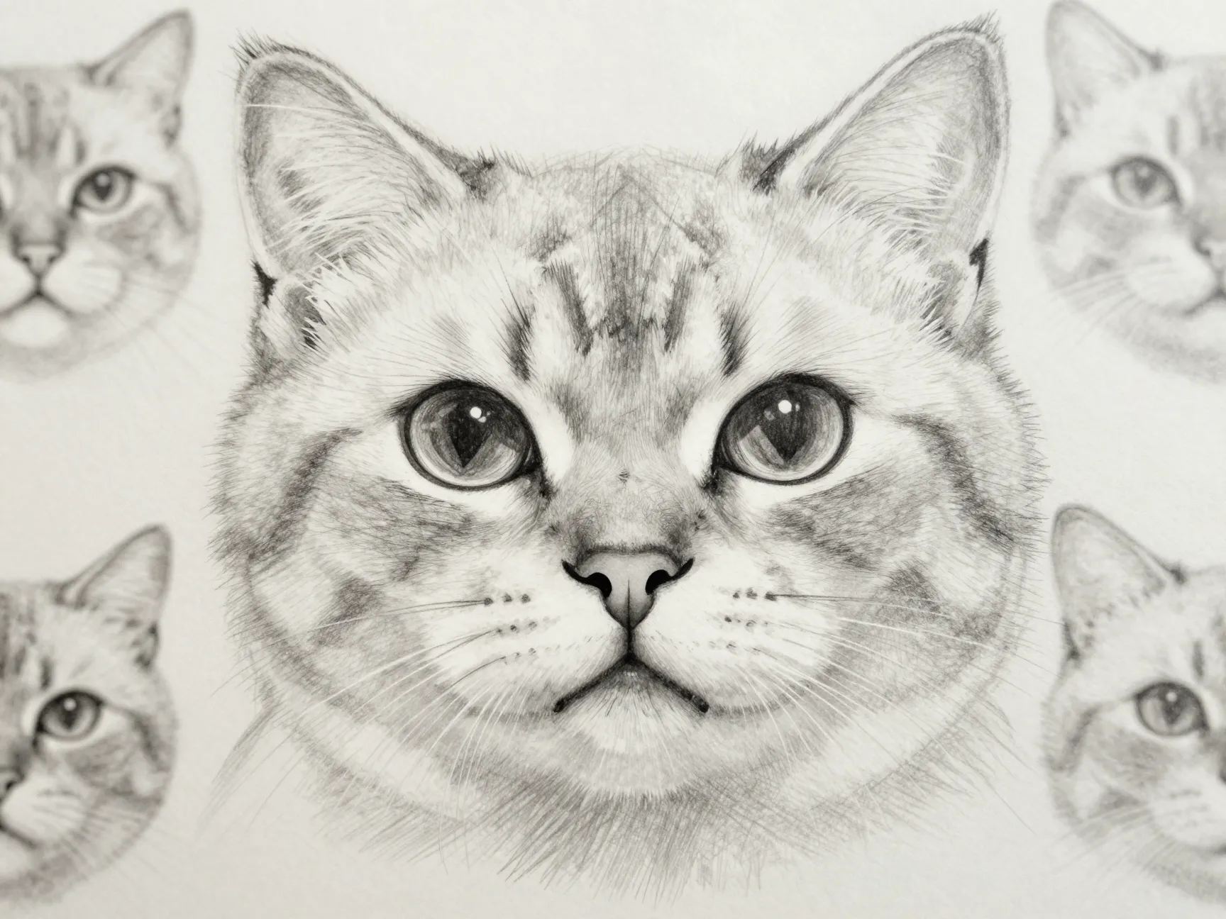 The expressive tabby face study