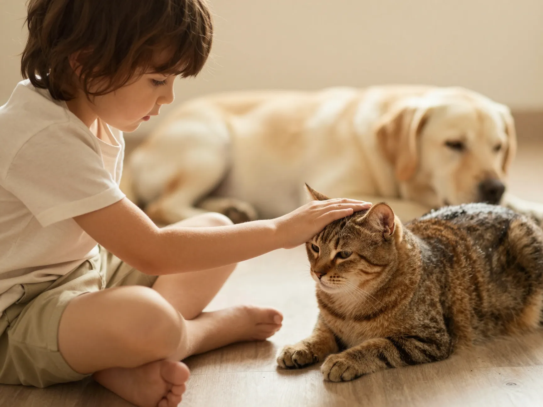 Strong compatibility with kids seniors dogs and other cats