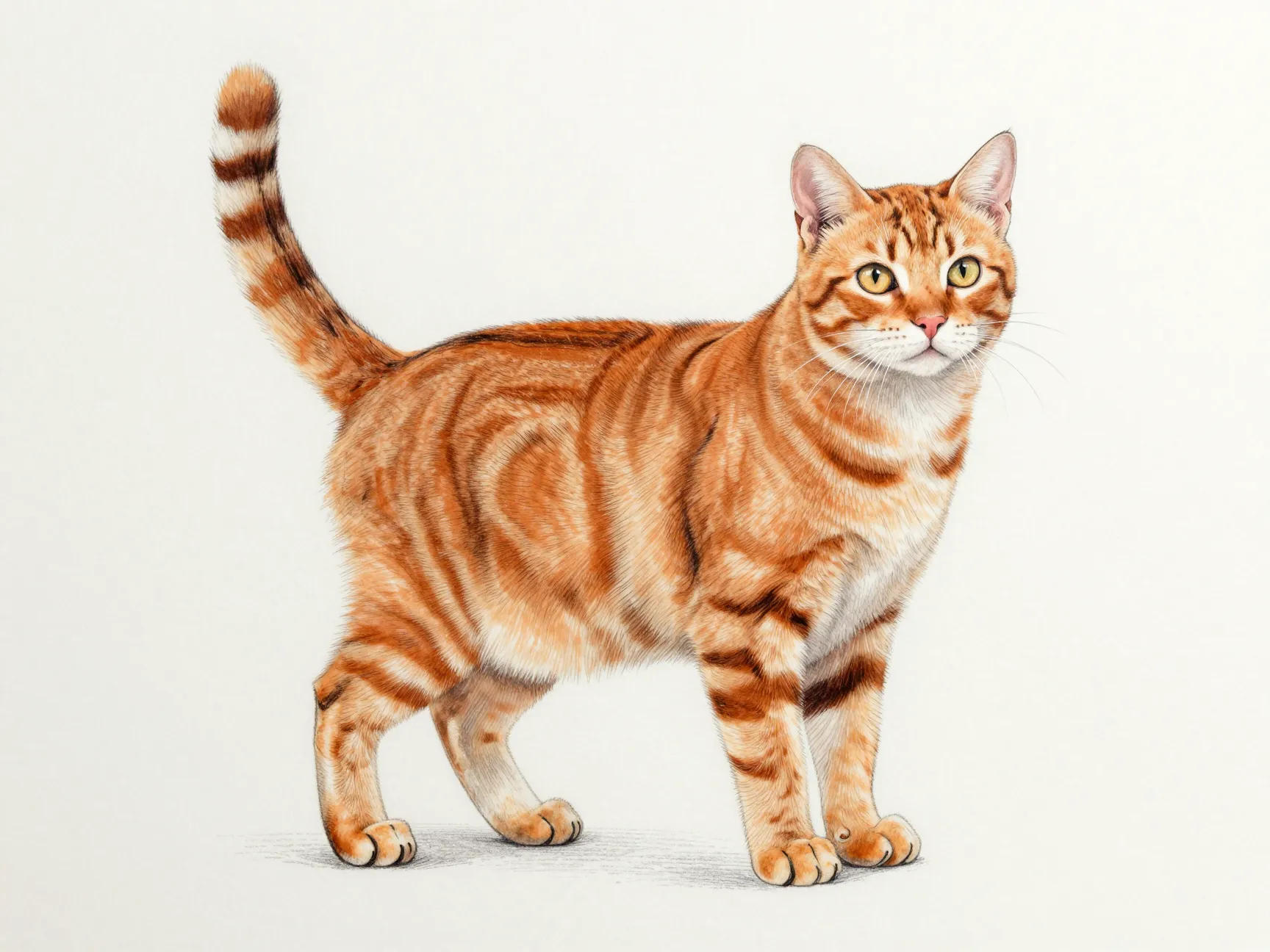 The striped and structured tabby body
