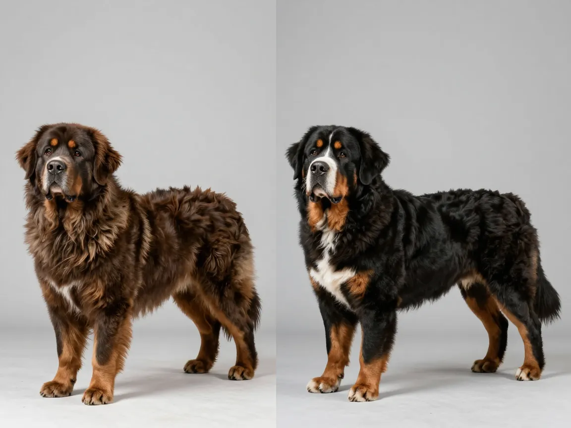 Fluffy vs sleek dual coat aesthetic