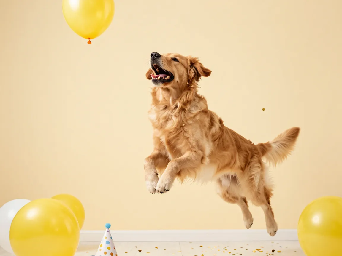 2 the dog pure overjoyed birthday energy