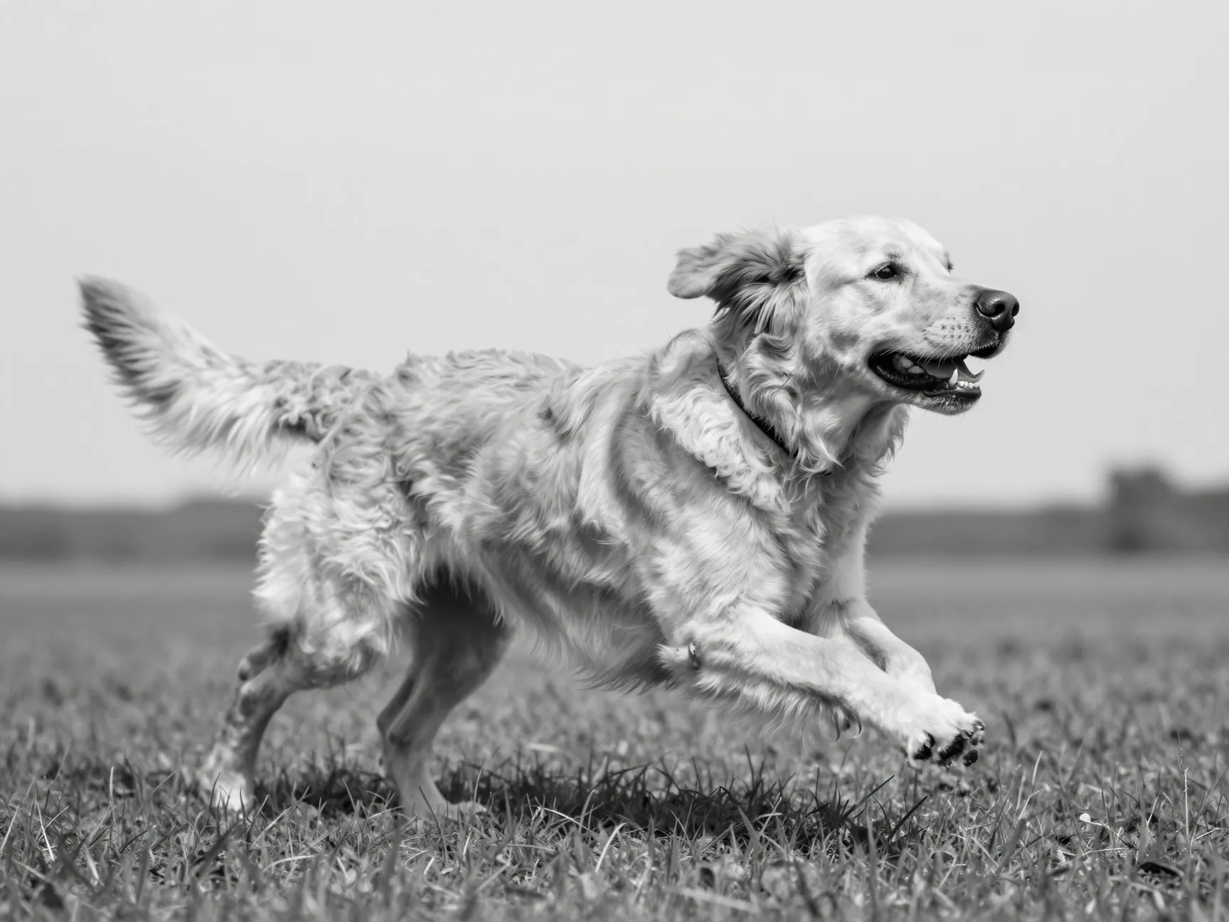 The wind in fur action shot
