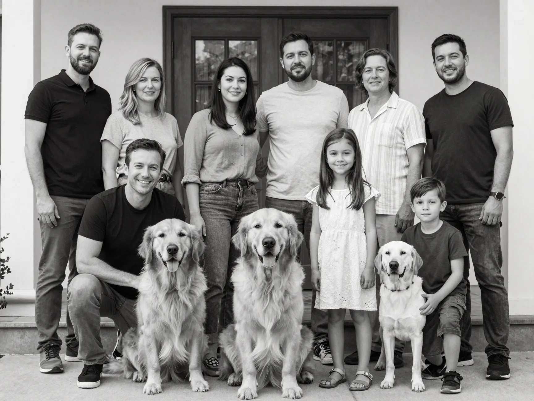 The multi dog family grouping