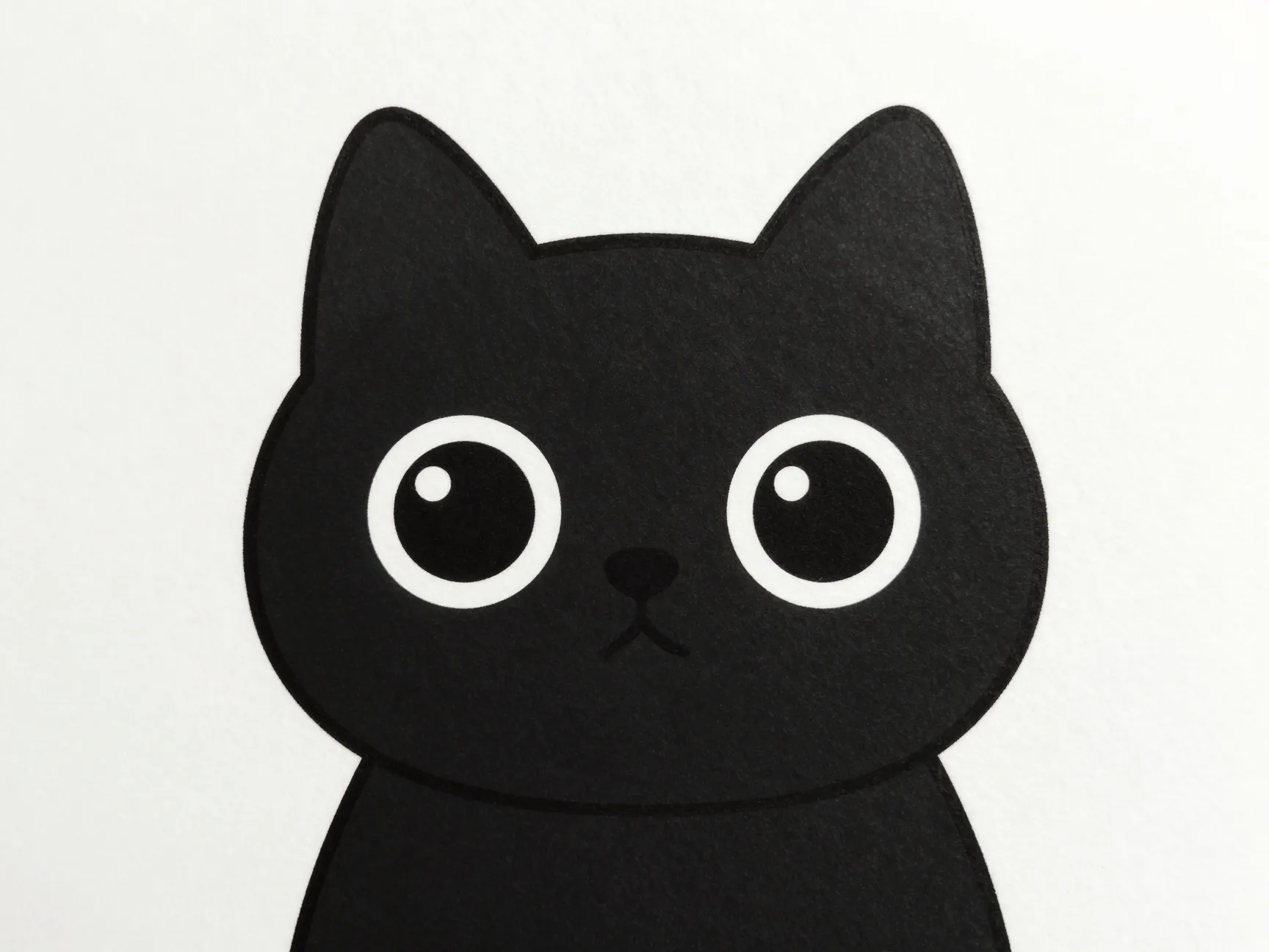2 front facing cute cartoon cat