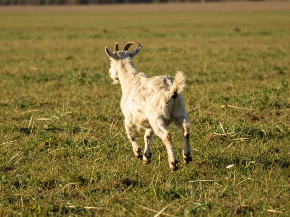 The charging goat field run