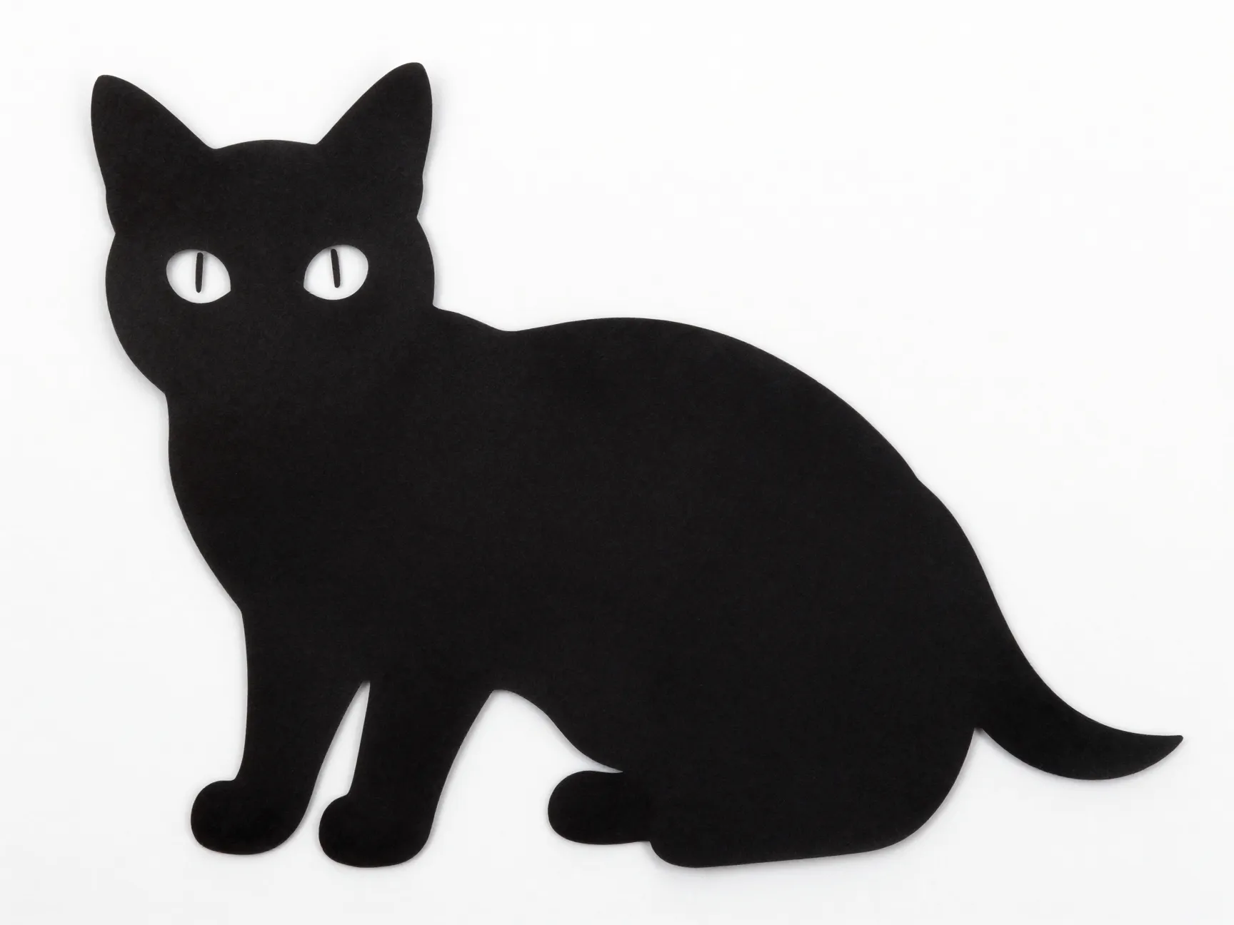 4 simple silhouette cat for coloring