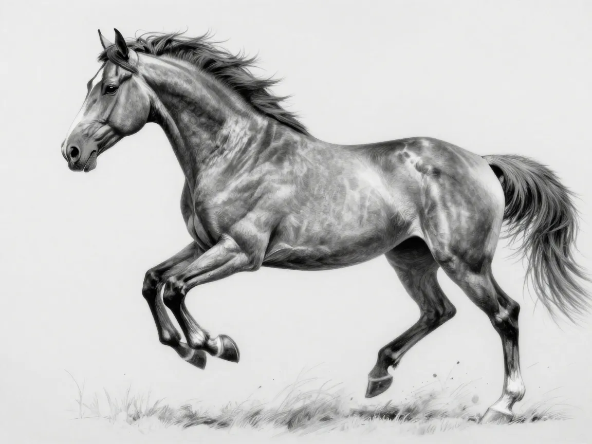 The galloping horse
