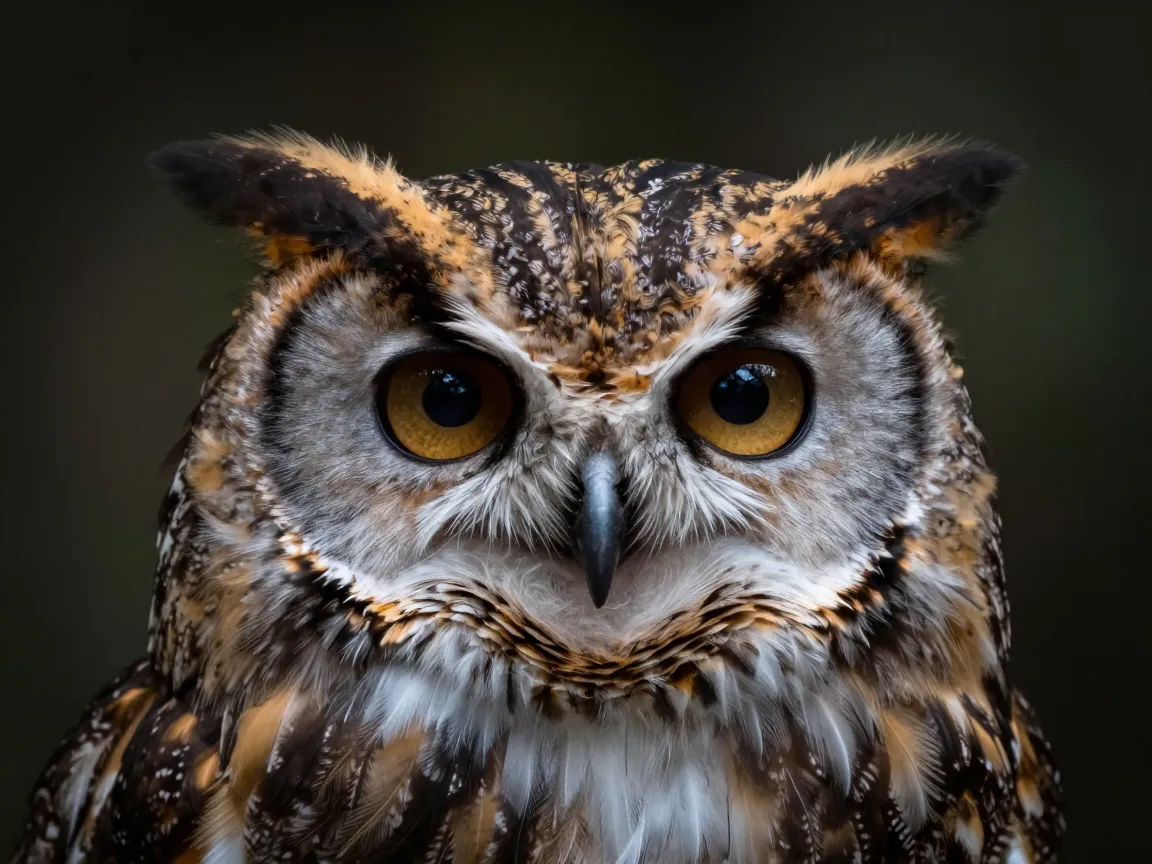 The scowling owl portrait