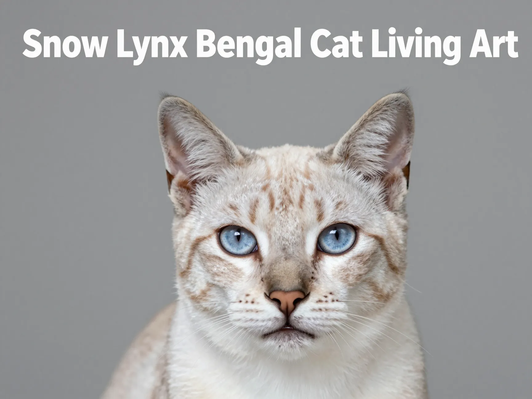 Snow lynx bengal cat living art