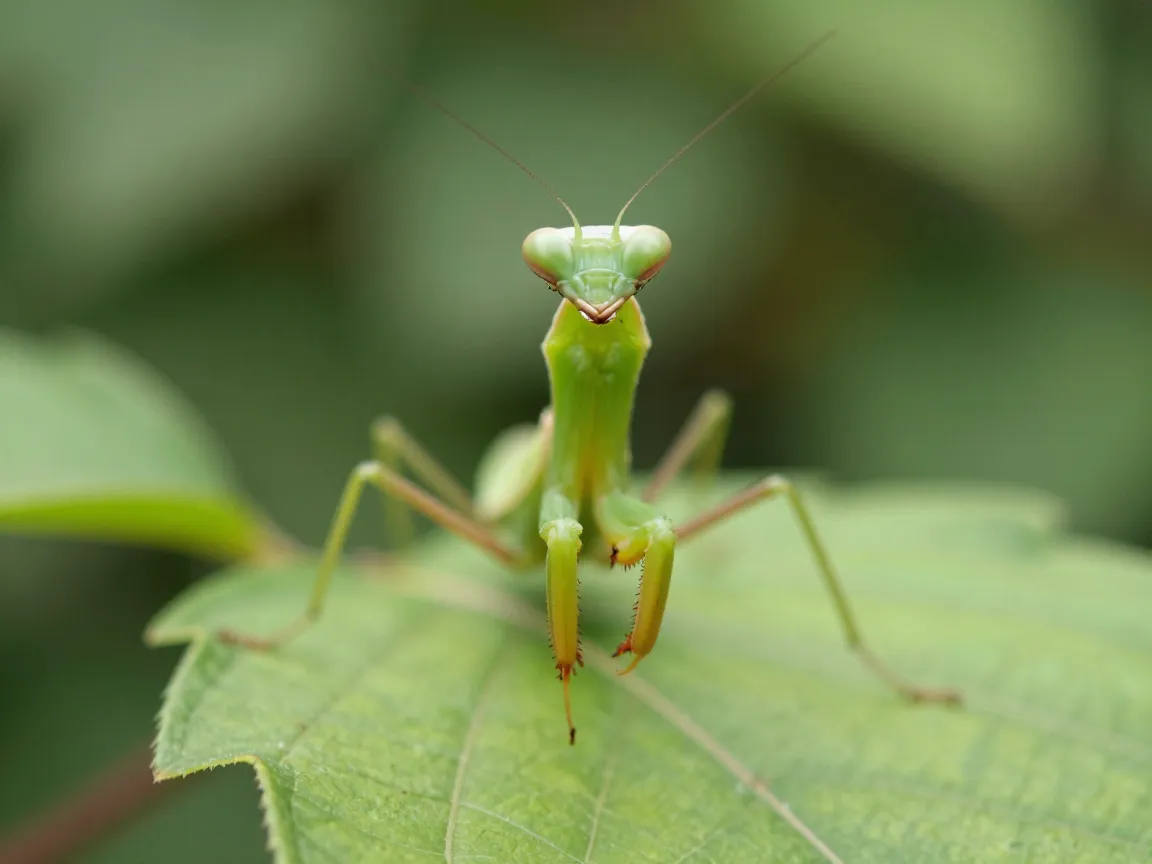 The sunbathing praying mantis