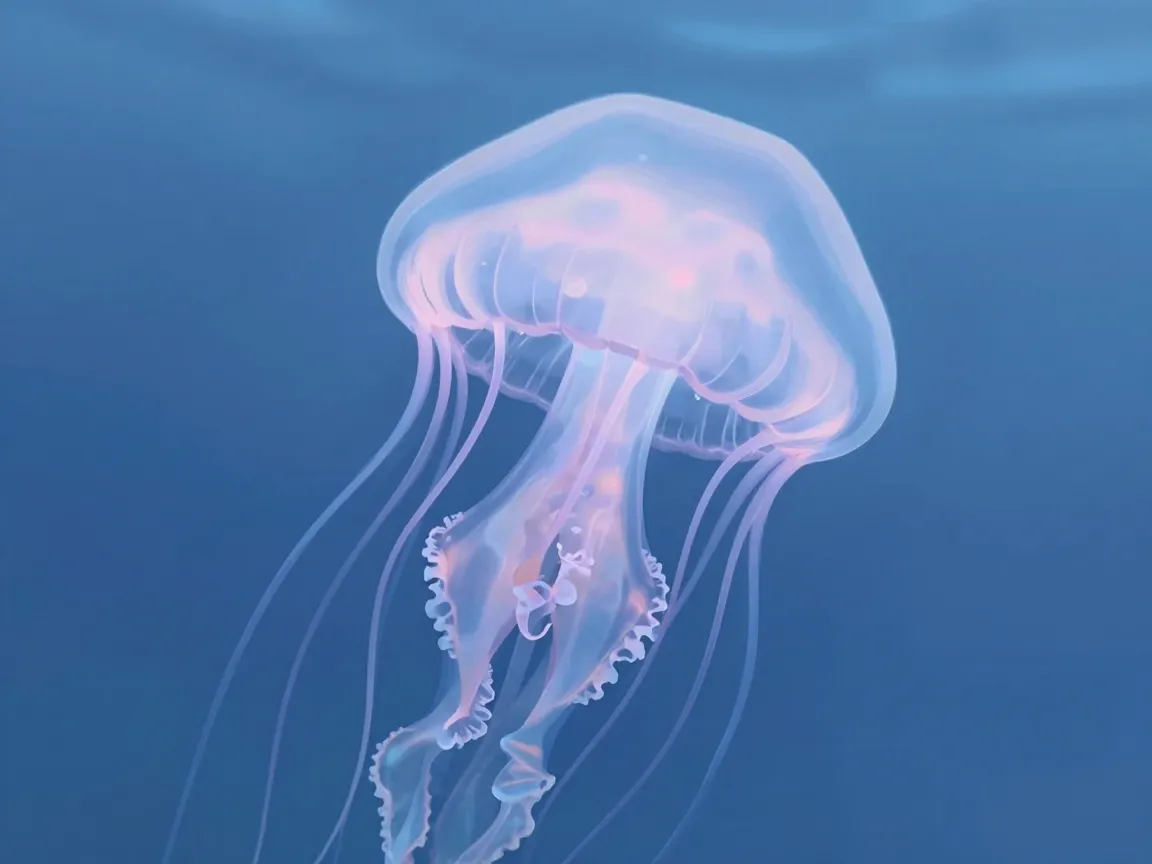 Jellyfish practicing transparency and flow