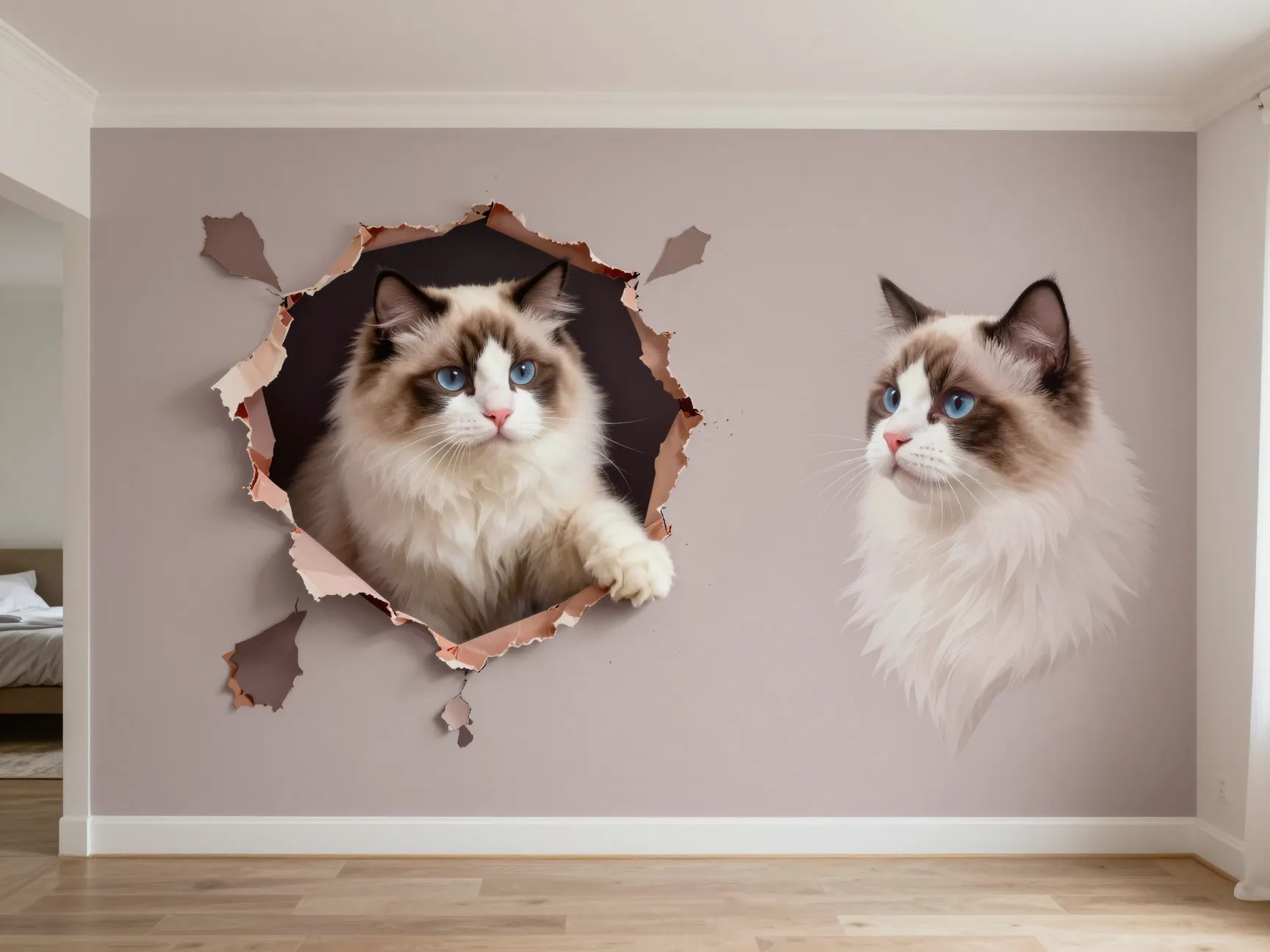 Immersive mural and statement wall art