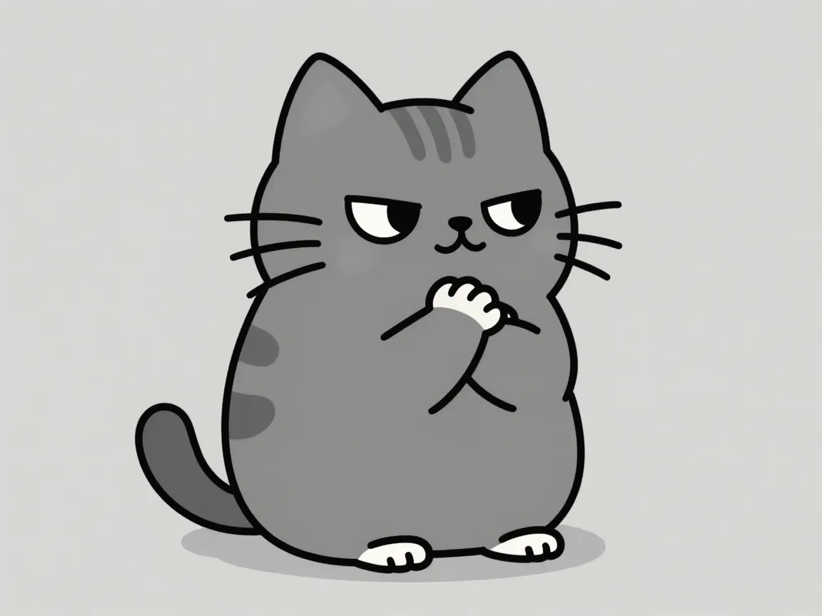 Pusheen thinking