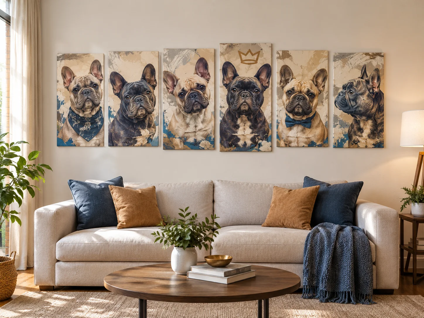 Curated multi panel canvas sets