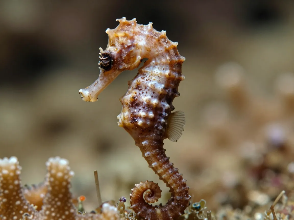 Seahorse refining delicate curves and detail