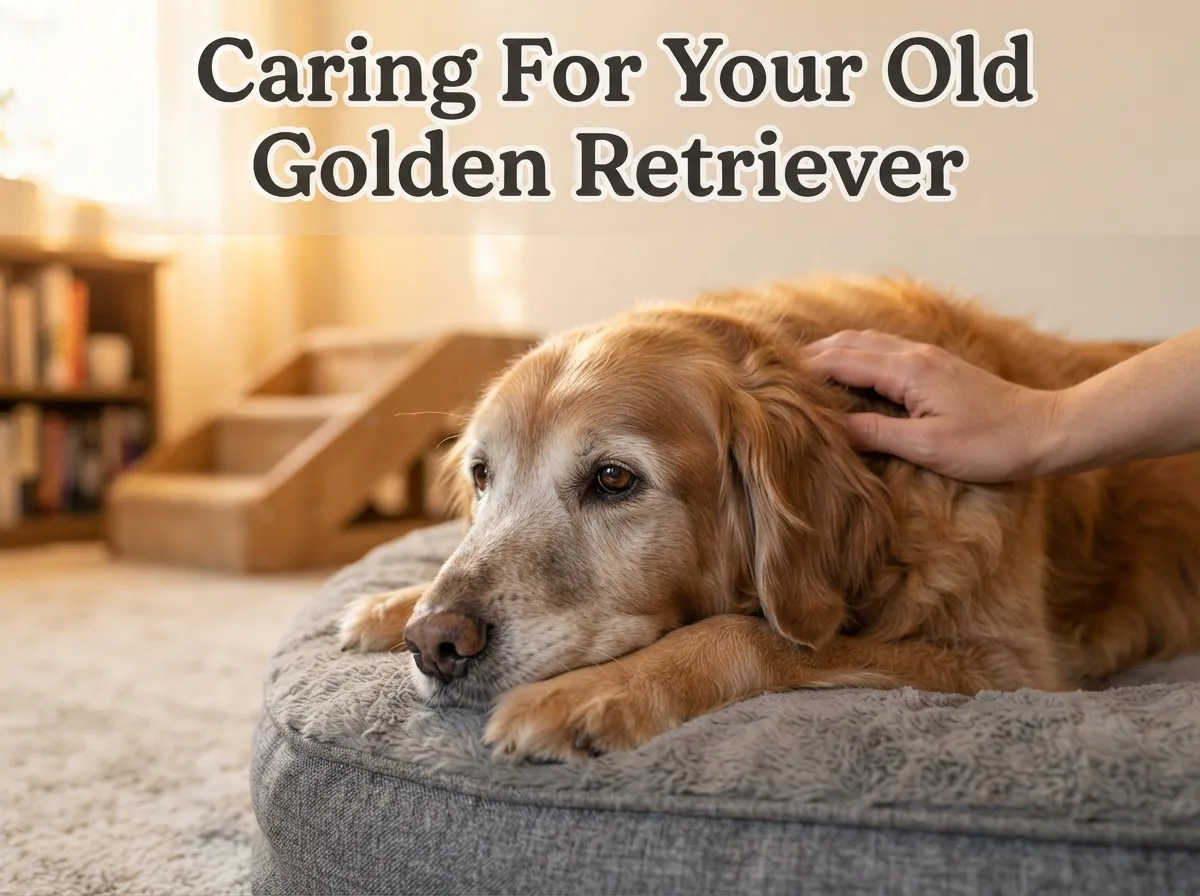 Caring for your old golden retriever