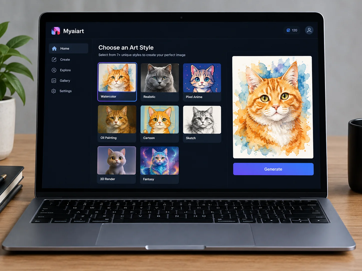 Myaiart free ai cat avatar generator