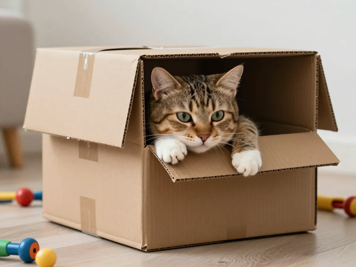 The cardboard box contortionist