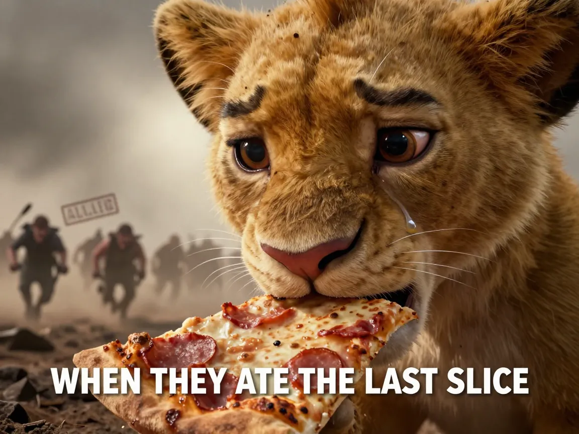 Mufasas death sad reaction meme