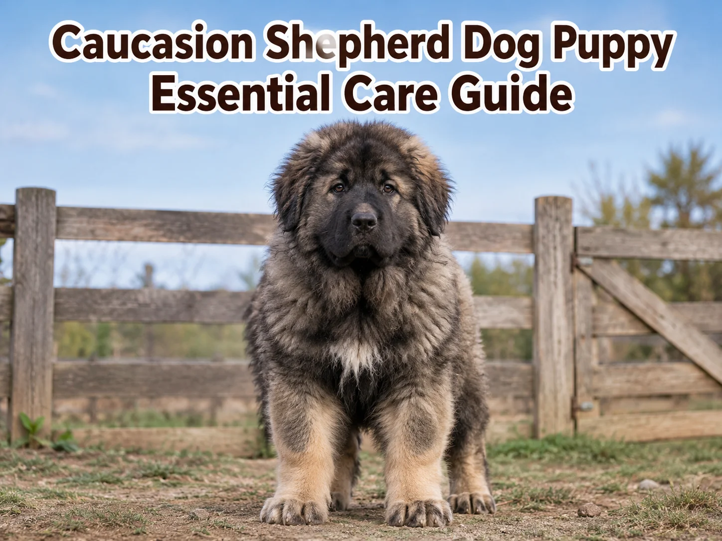 Caucasion shepherd dog puppy essential care guide