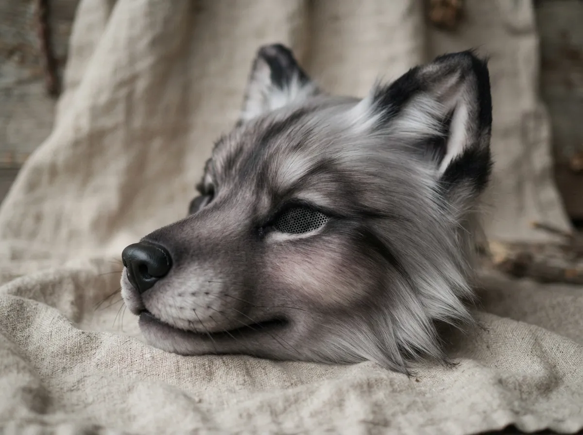 Silver tipped smoke mask