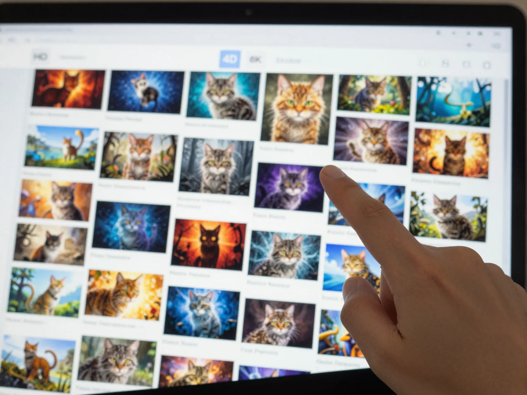 Large scale wallpaper aggregator sites