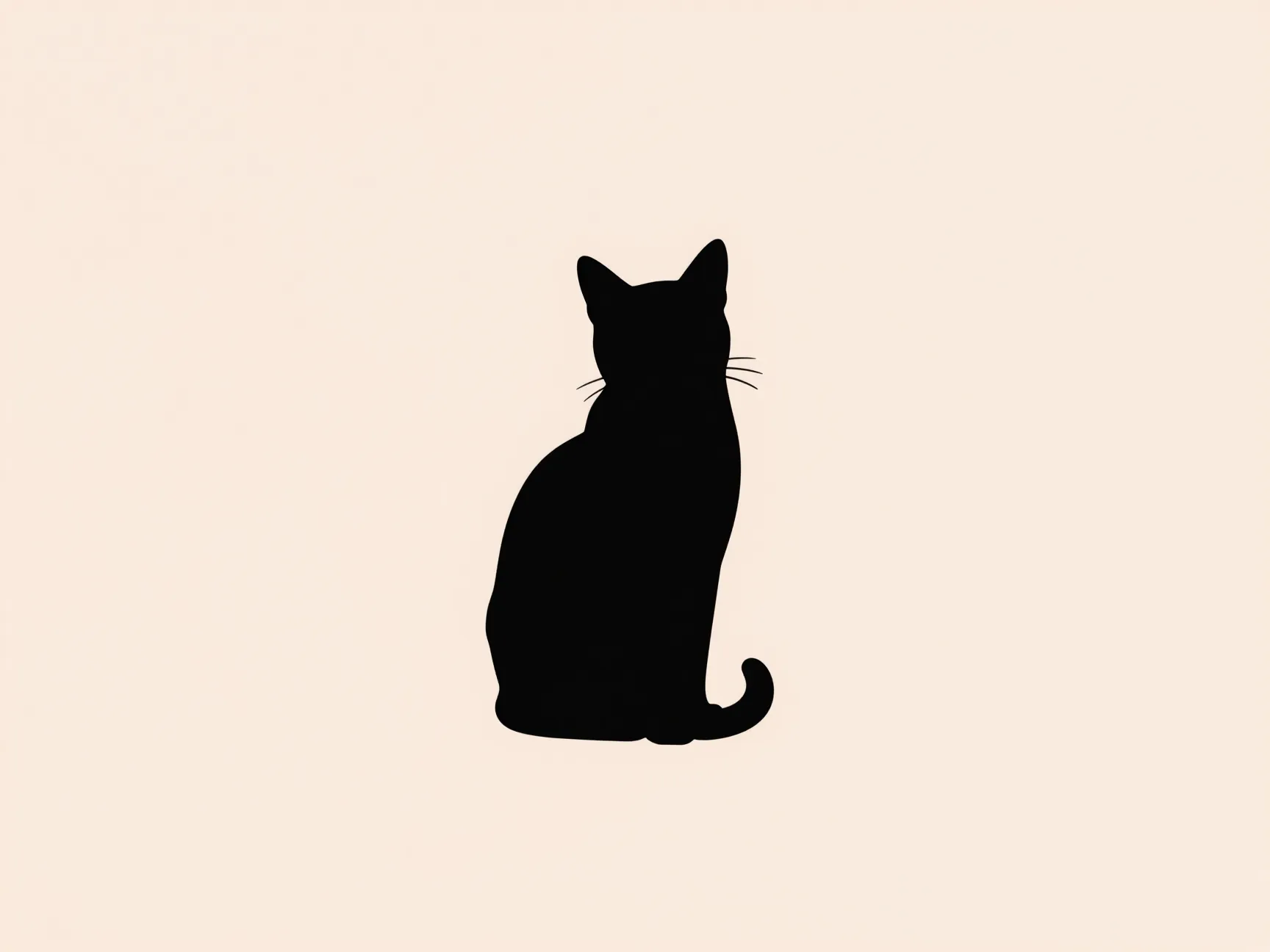 Minimalist line art cats for clean modern screens