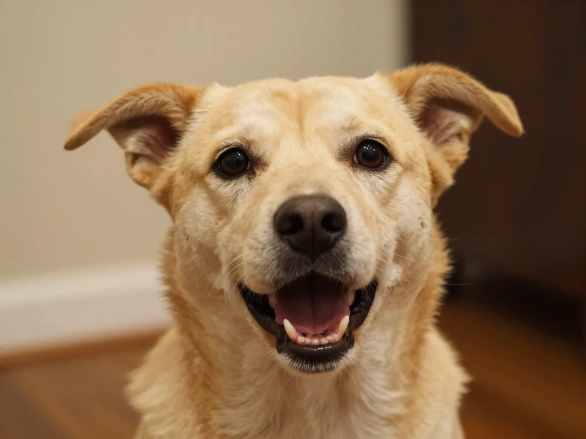 Surprised or crooked smile dogs