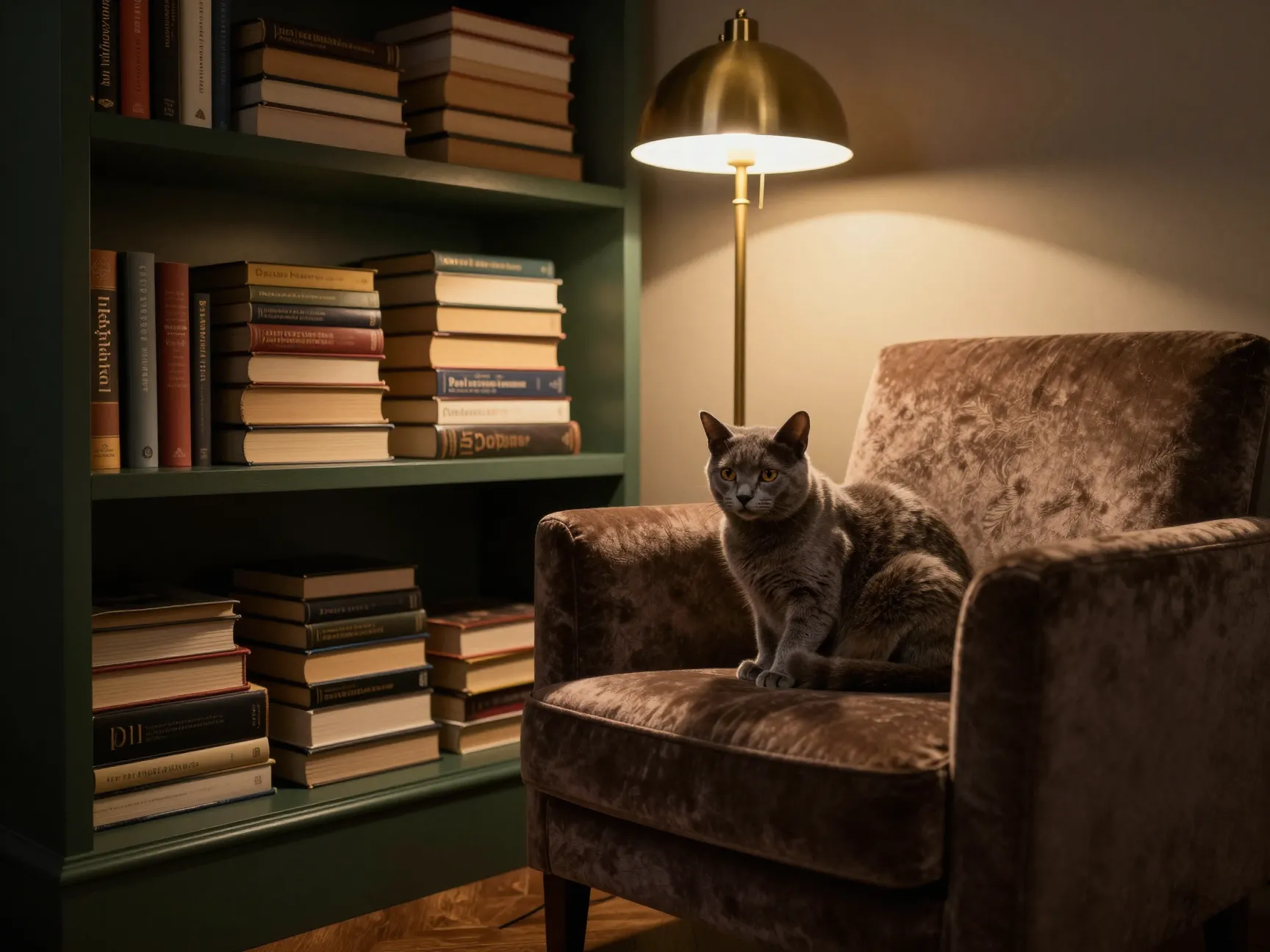 Design a cozy library or reading corner