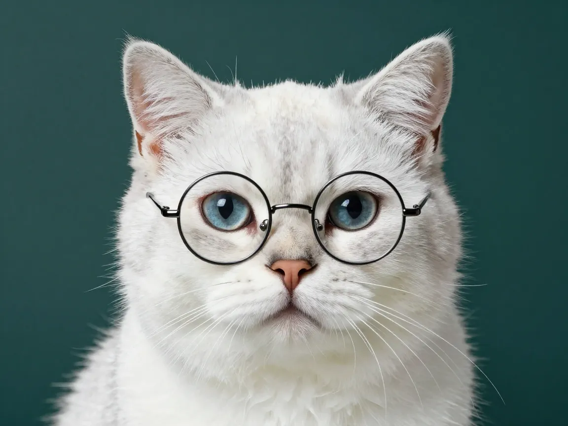 Classic round spectacles scholar