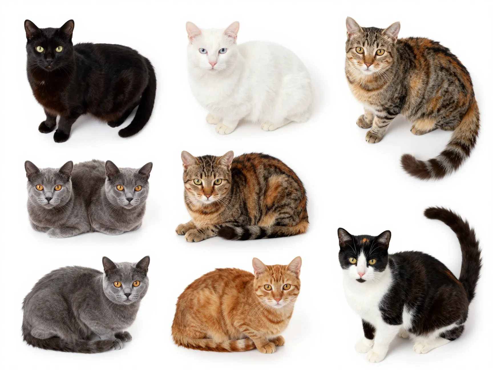 5 their coats come in nearly unlimited variety