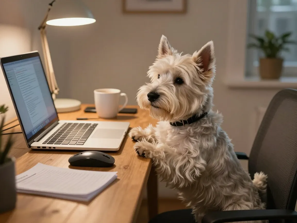 Westies are engaged companions not passive lap dogs