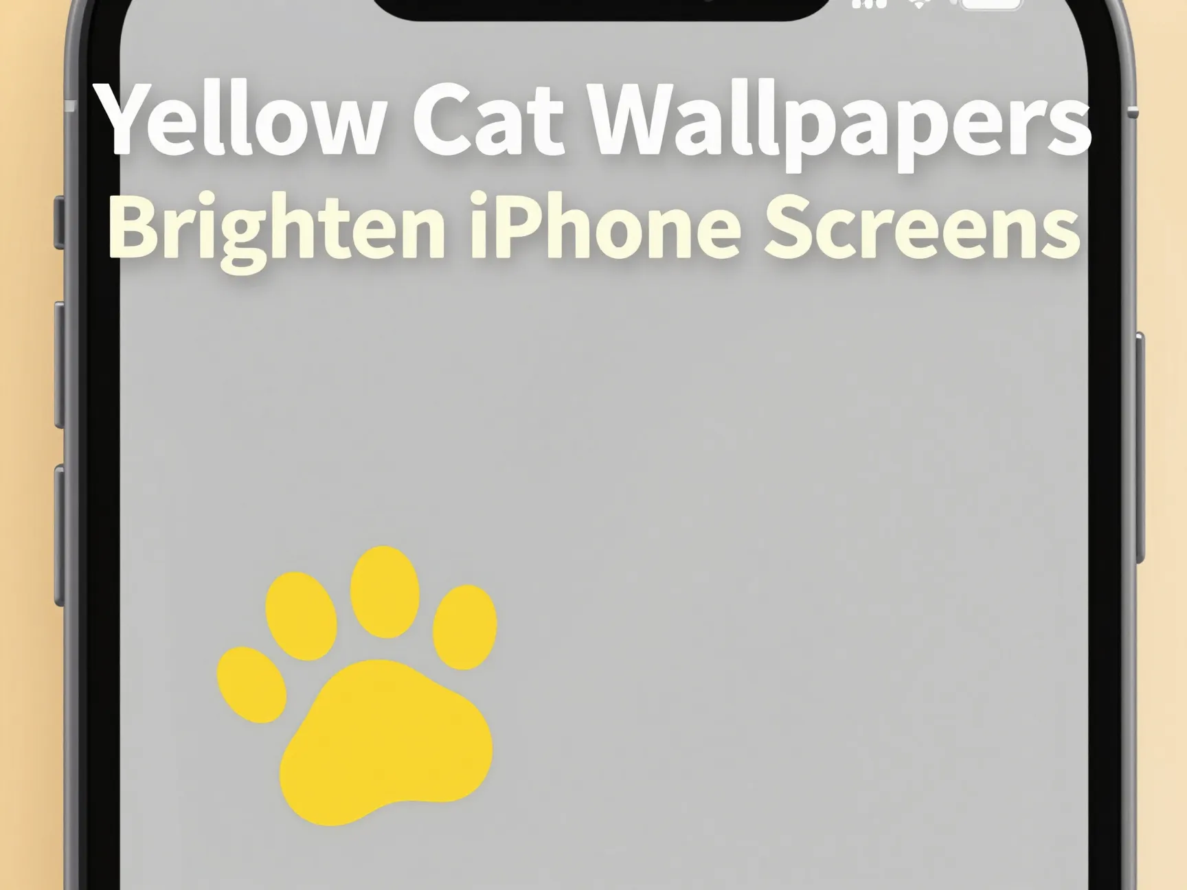 Yellow cat wallpapers brighten iphone screens