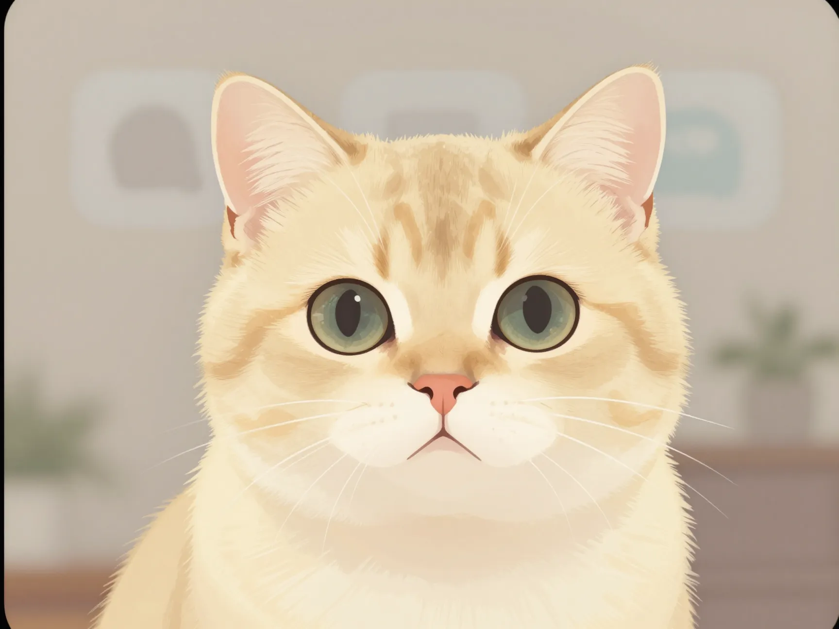 3 pastel yellow cat illustration