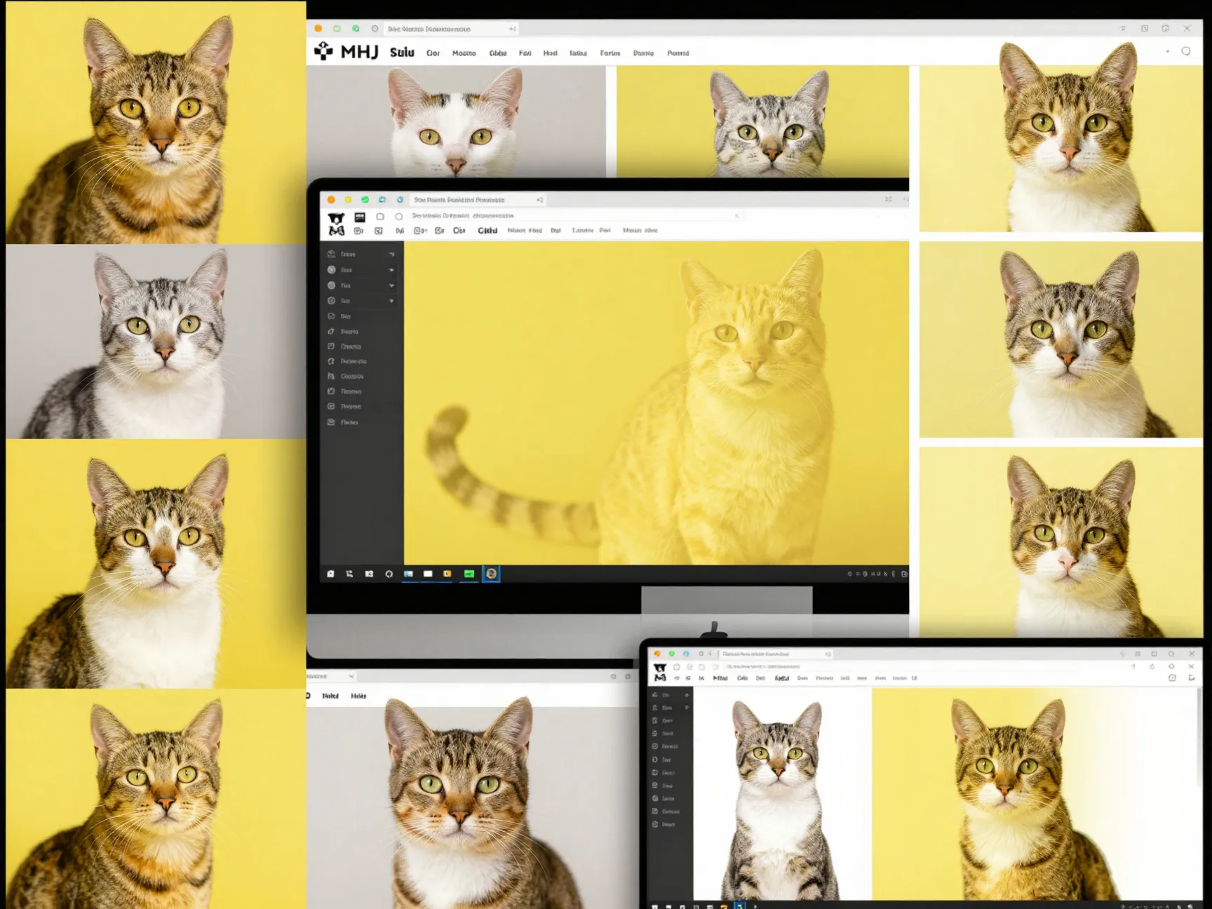 4 high contrast yellow cat from alphacoders wallpaper library