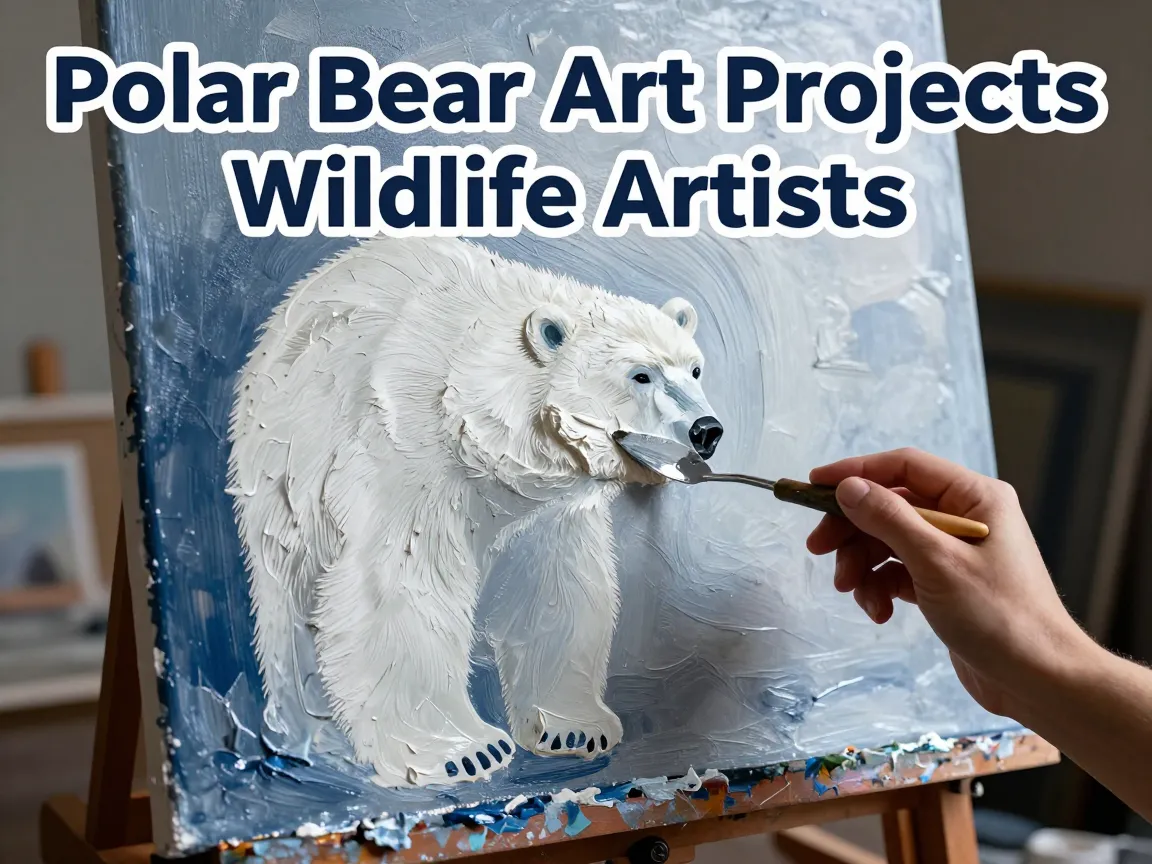 Polar bear art projects wildlife artists