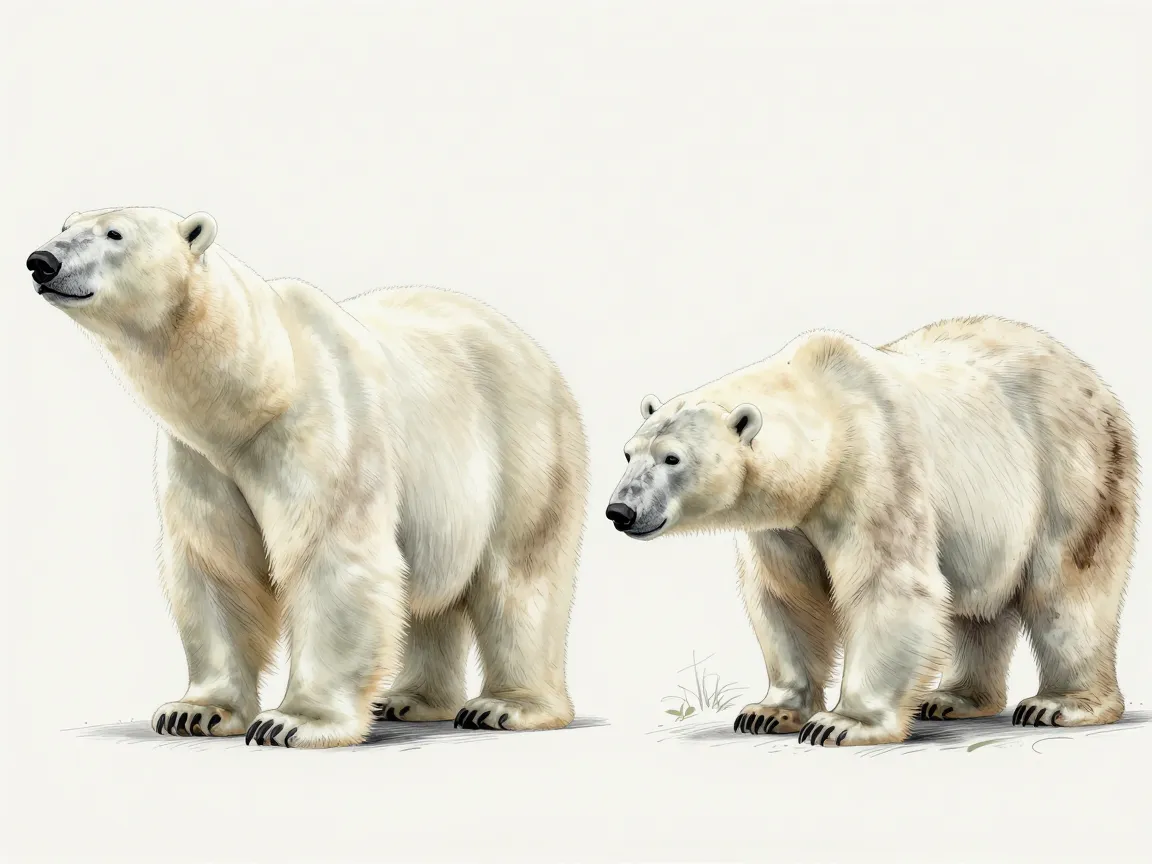 Science informed anatomical study using current polar bear research data