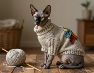 Read more about the article 8 Cozy & Cute Sphynx Cats in Sweaters That Will Melt Your Heart