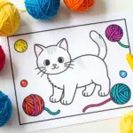 6 Free Printable Cat Pictures to Color for Relaxation