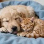 8 Side-by-Side Photos of Cute Kittens and Puppies That Will Make Your Day