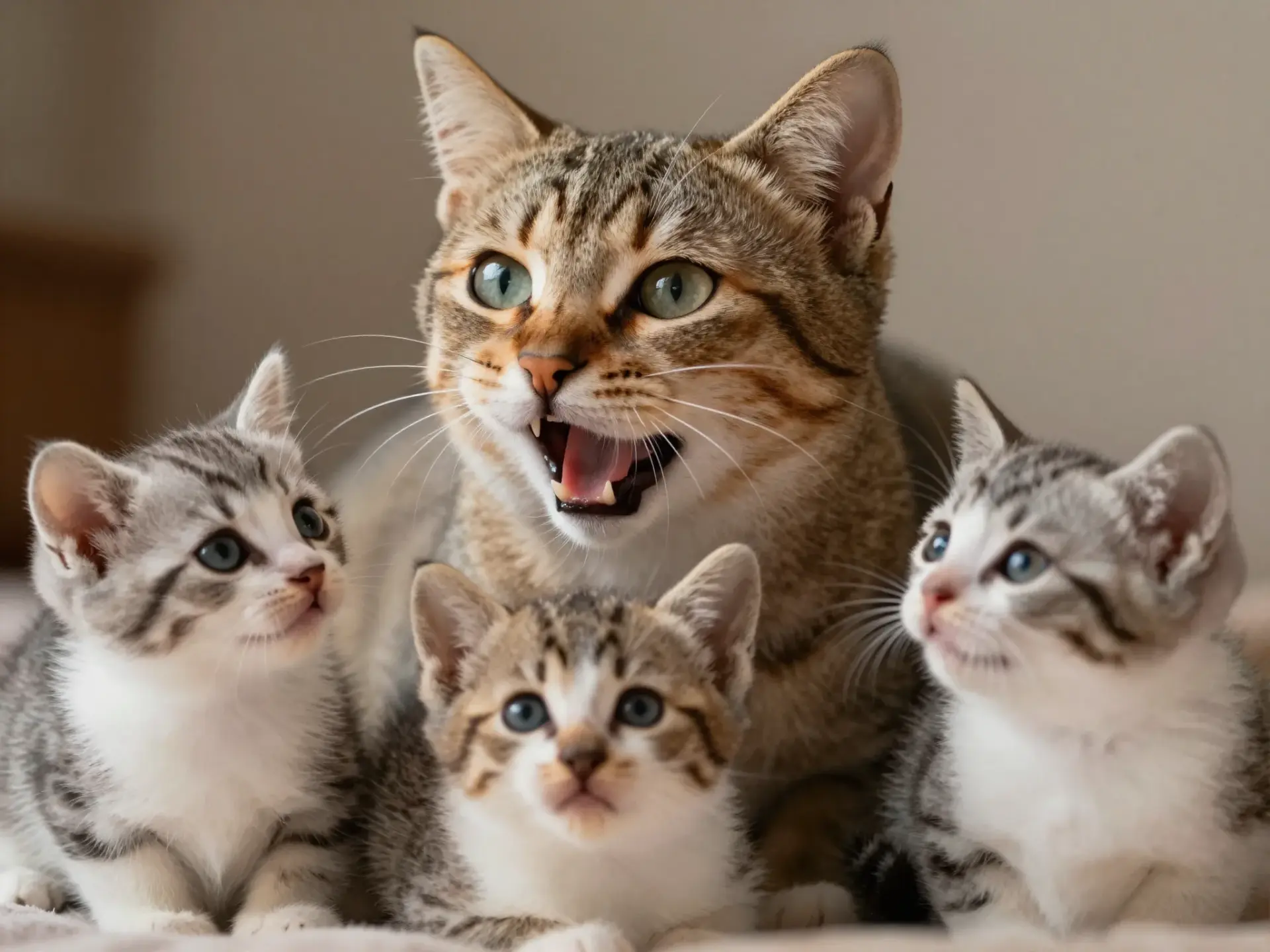 Read more about the article 8 Heartwarming Insights into Mother Cat and Newborn Kittens Bonding