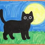 Black Cat Drawing Sketches For Spooky, Mysterious, And Playful Art