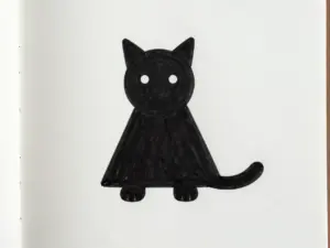 Read more about the article Easy Black Cat Doodle Patterns You Can Draw In Seconds