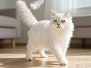 Read more about the article Breeds Known For That Stunning White Cat With Green Eyes Look